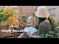 Slow living activities to enjoy alone time | filled with plants 🍀 and flowers 🌻