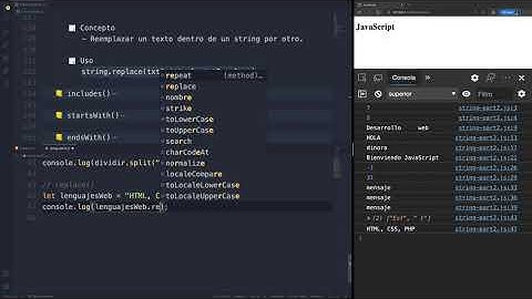 Curso JavaScript - Strings y sus métodos parte #4