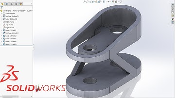 Solidworks Tutorial Exercise 04 | #extrude #solidworks #mirror