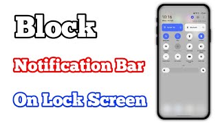 How To Block Quick Panel On Lock Screen || Lock Status Bar