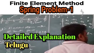 FEM, UNIT-1,Lec-12||Spring Element Problem in Finite Element Method||Finite Element Method Wealth
