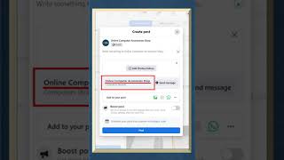 How To Add A Send Message Button To Your Facebook Posts #shorts screenshot 4