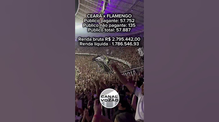 Ceará coloca mais de 57 mil torcedores no empate contra o Flamengo #cearasc #futebol #seriea