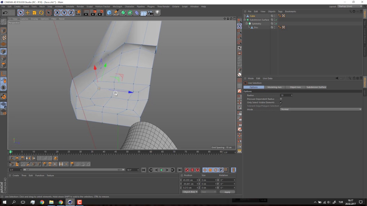 Cinema 4d Modelling 3d Human Face Part2 Nose