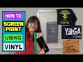 How to screen print using vinyl. Step by step.