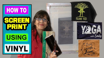 How to screen print using vinyl. Step by step.