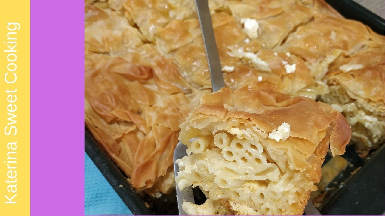 Μακαρονόπιτα /Makaronopita greek food /Katerina sweet cooking - YouTube