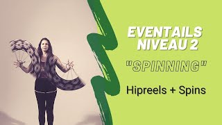 TUTO Eventails de feu - Spinning Hip Reels - 7/7 (Together + spin)