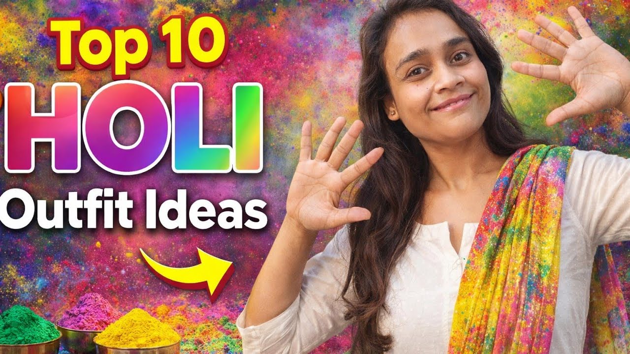 Top 10 Holi Outfit Ideas ❤️🩷💛💚💙🩵💜