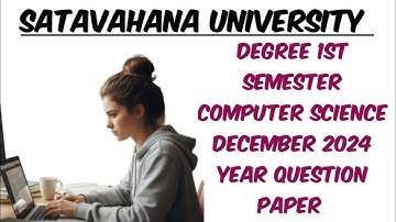 1st Sem Computer Science (Programming in C ) December 2024 year question paper Satavahana University