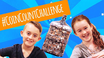 #CoinCountChallenge #ChangeForCharity // Watch And Guess Now - You Could Win!!