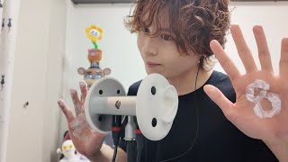 【ASMR】雑強耳クリームマッサージ Strong ear cream massage 【HEADREC】