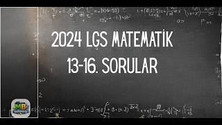2024 LGS MATEMATİK ÇIKMIŞ SORULAR VE ÇÖZÜMLERİ #matematik #lgs