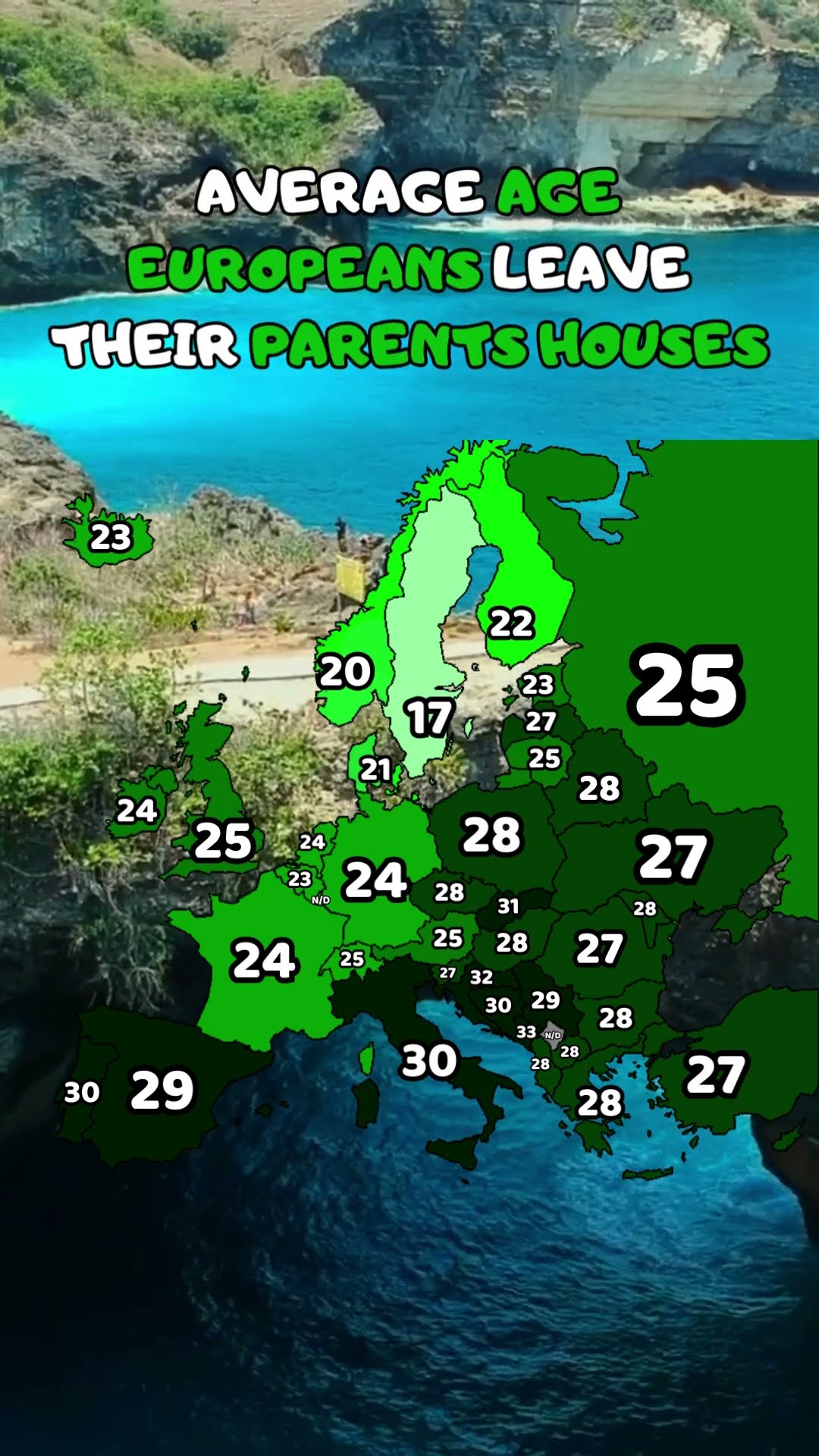 Average Age Europeans Leave Parents House map europe house Average Age Europeans Leave Parents House map europe house