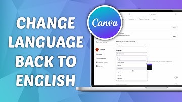 How to Change Language Back to English on Canva