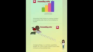 How to learn ascending and descending order||how to learn descending order||ascending order||