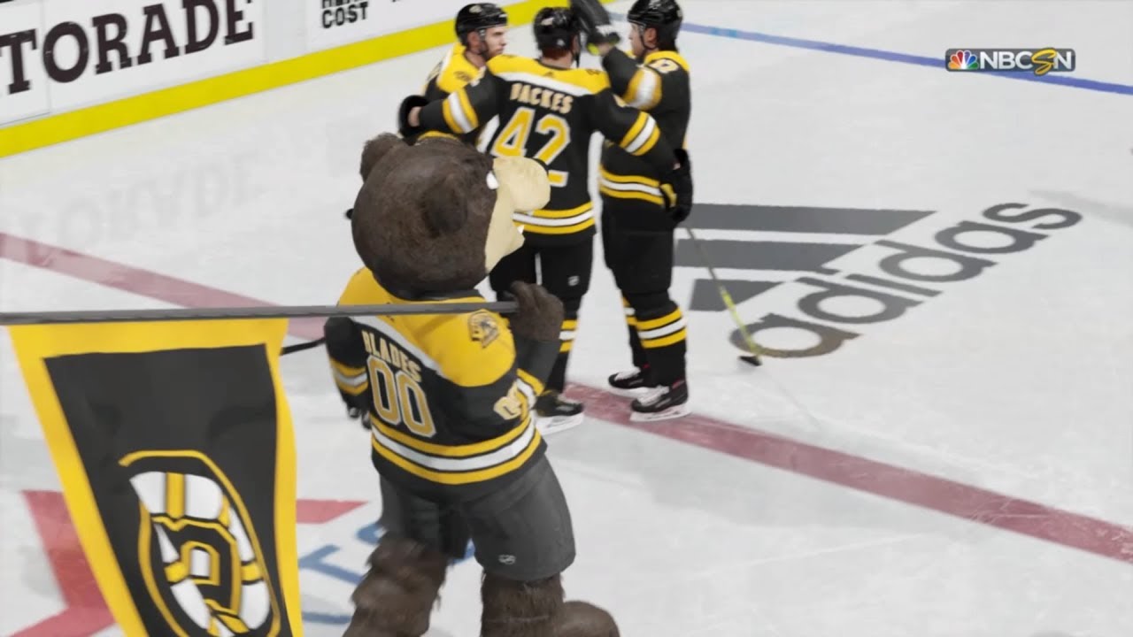 Nhl 19 Boston Bruins Mascot Blades The Bruin Youtube