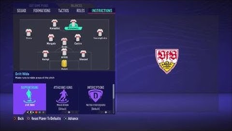FIFA 21 Custom Tactics -Recreate 3-1-4-2 of VfB Stuttgart + Instructions - Replicate real system