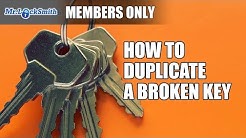 How to Duplicate a Broken Key | Mr. Locksmith Video 