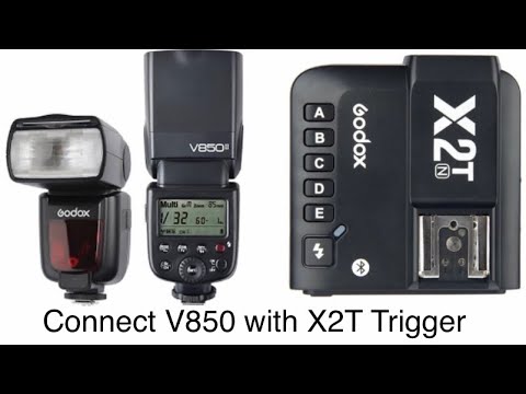 Godox V850 II and X2T Trigger (How to Connect)