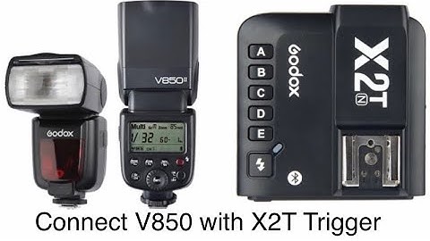 Godox V850 II and X2T Trigger (How to Connect)