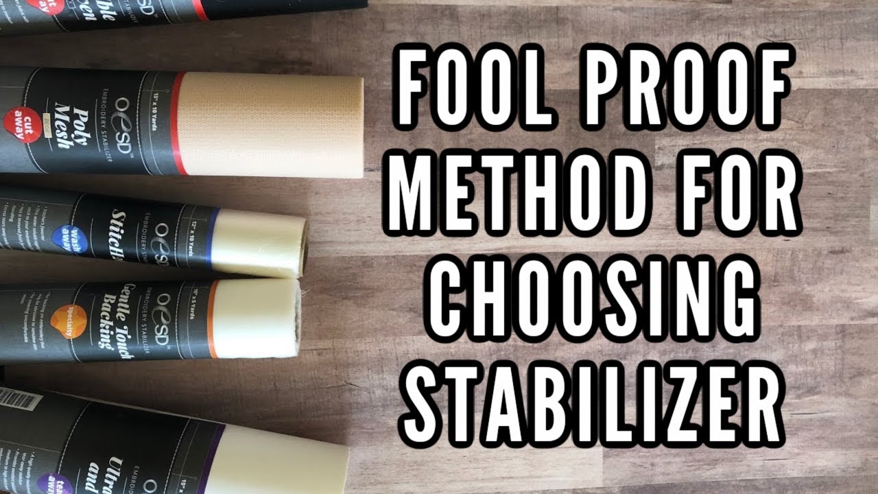 Choosing stabilizers for machine embroidery. Part 2