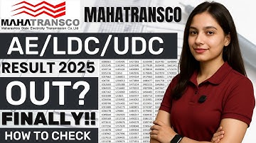 mahatransco result 2025 | mahatransco ae result 2025 | mahatransco udc result 2025