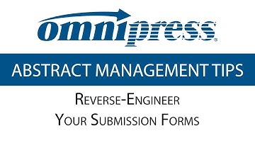 📌 Abstract Management Tip #1: Make Your Call for Abstracts Easier with Smart Submission Forms