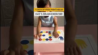 Must try Brain exercise for kids | Free printable
