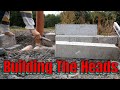 laying concrete heads on services on our self build site