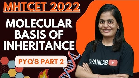 🛑 MHTCET 2022 | Molecular Basis of Inheritance | Important MCQs | Part 2 | Biology | Gyanlab |