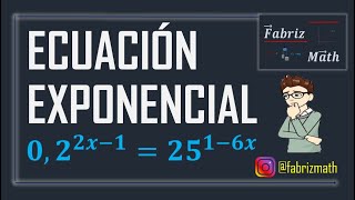 Ecuación Exponencial, Ejercicio (Igualando las bases)