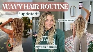 WAVY HAIR ROUTINE *updated* fav products + dos & don’ts