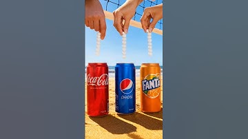 COCA COLA VS PEPSI VS FANTA : #chemicalreaction #geyser #experiment #cocacola #pepsi #fanta