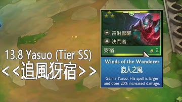 Patch 13.8 Tier SS Comp. : Super 3 Star Yasuo - Winds of the Wanderer l BAO TFT Set 8.5 Glitched Out