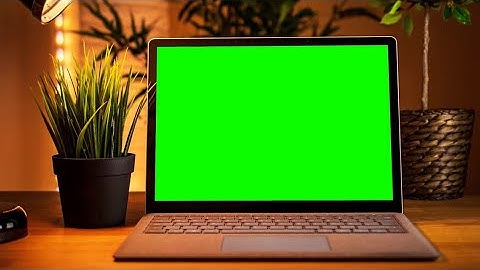 New Copyright free green Laptop  Animation Green Screen