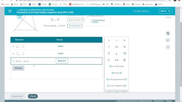 Introduction to proving triangles congruent using SSS or SAS
