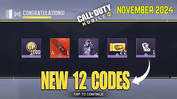 *NEW* CODM 5 WORKING NEW REDEEM CODES NOVEMBER 2024 | NEW CODM REDEEM CODES OCTOBER 2024 | REDEEM CP