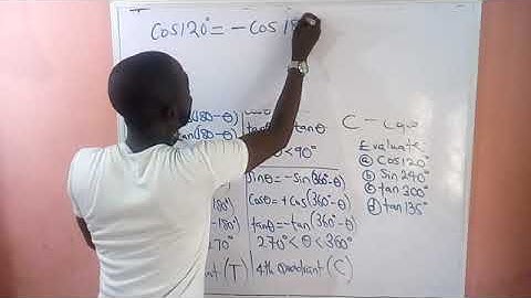 Trigonometry ratios of angles between 0 and 360 degrees