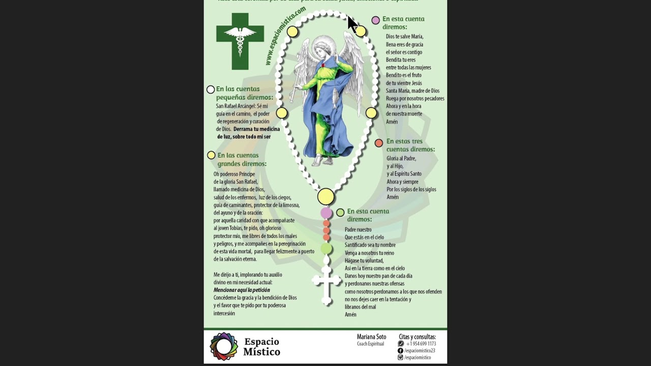 Tutorial Coronilla De San Rafael Arcangel Youtube