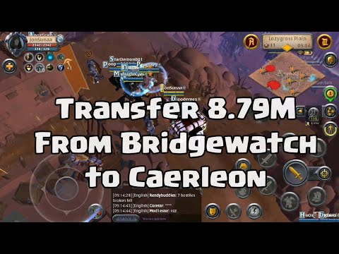 albion online - Transfers loot 8.79m from bridgewatch to caerleon