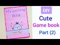 10 paper games in a book  diy cute gaming book  how to make paper gaming book  diy paper games