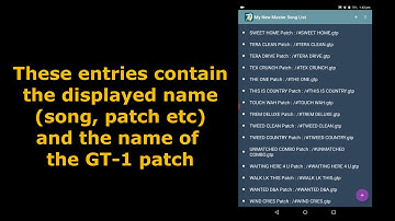 KatanaSets & GT1Man & GT1000Mate - How To Create Custom SetLists for GT-1 & GT-1000