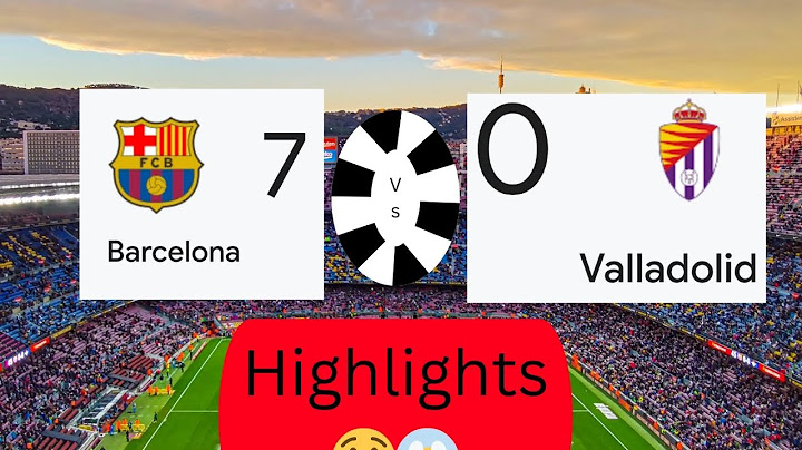 FC Barcelona 7 - 0 Valladolid Fc | highlights  la Liga Ea sports