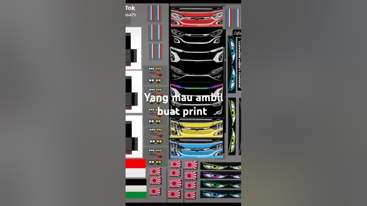 Buat miniatur bus Basuri #printbus#stikerbus#