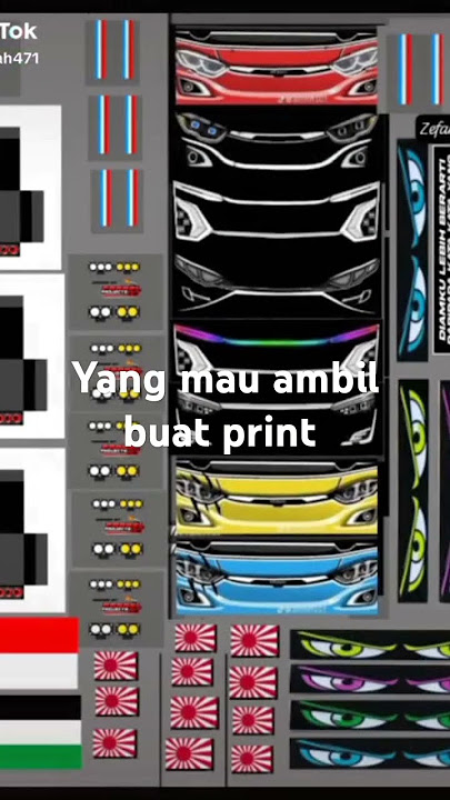 Buat miniatur bus Basuri #printbus#stikerbus#