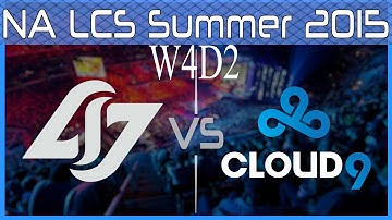 CLG vs Cloud 9 | S5 NA LCS Summer 2015 Week 4 Day 2 | Counter Logic Gaming CLG vs C9