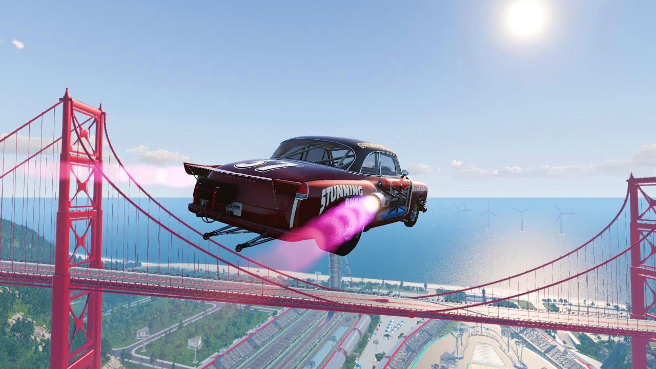 Which Car Can Escape The Car Jump Arena?!? #54  - BeamNG.Drive