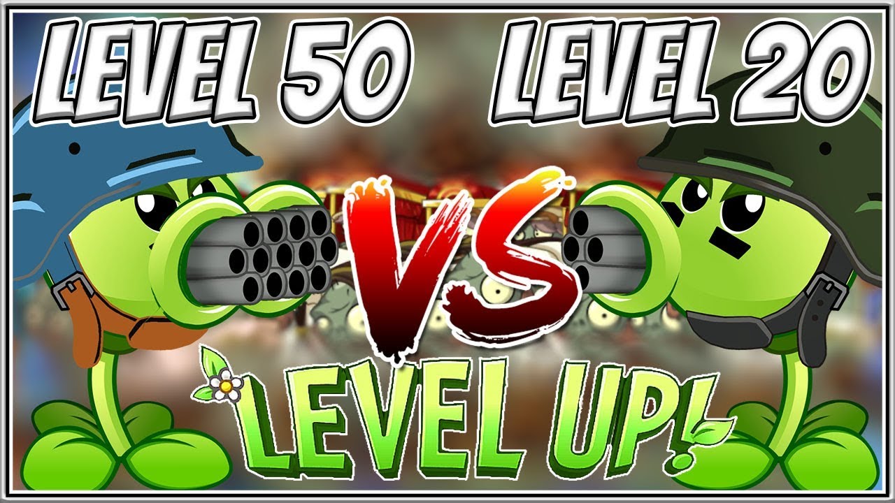 Peashooter Basic At Level 20 vs Peashooter Basic At Level 50 Plants vs