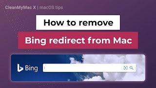 how to remove bing redirect from mac